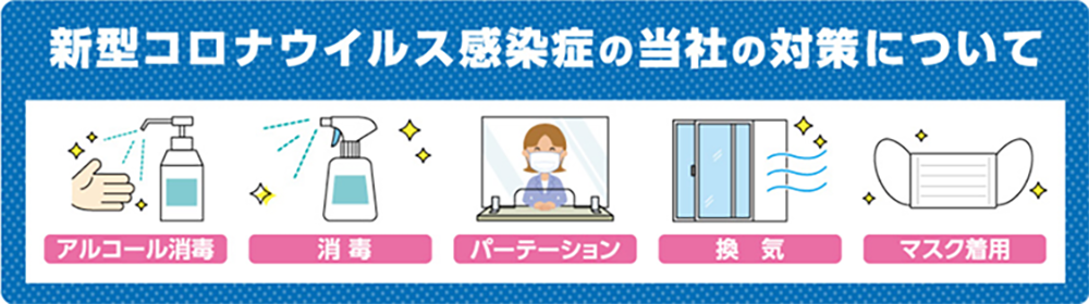 新型コロナウイルス感染症の当社の対策について