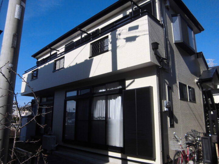 川越市屋根・外壁塗り替え工事　K様邸