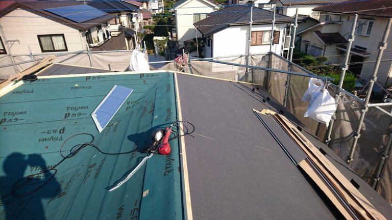 ガルテクト本体葺き