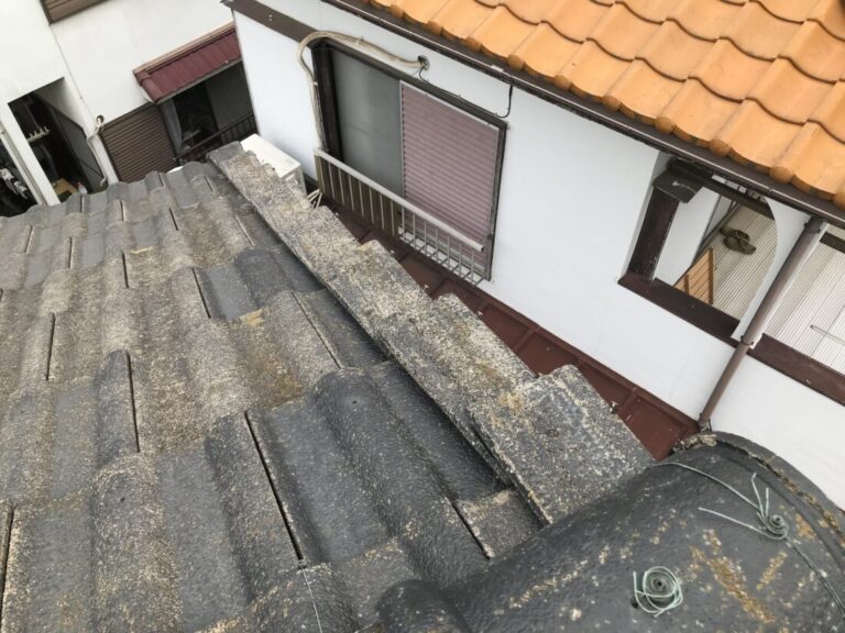 ケラバ釘の抜け多数