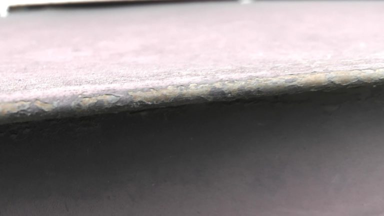 庇板金塗膜剥離