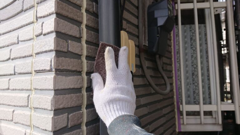 雨樋 ケレン作業