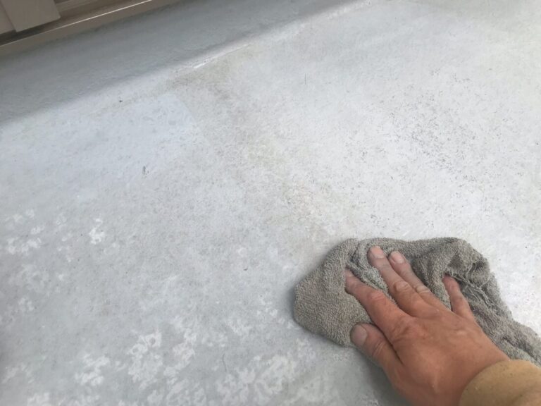 アセトン拭き