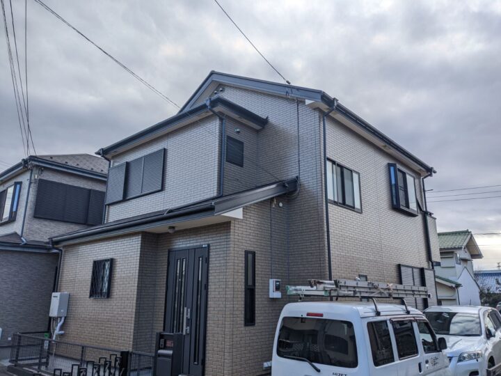 鶴ヶ島市　難付着サイディング塗装　屋根塗装