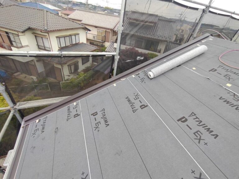 防水シート葺き