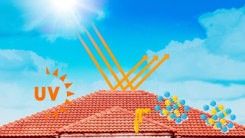 自然の影響：UV線と雨が屋根に及ぼす影響