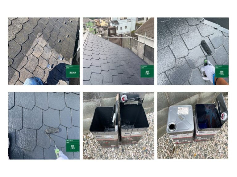 高圧洗浄をしっかりと行い、メーカー規定の3回塗りで技術と知識をもって仕上げました。