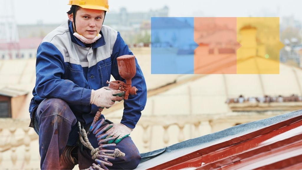 コロニアル屋根の塗装作業について