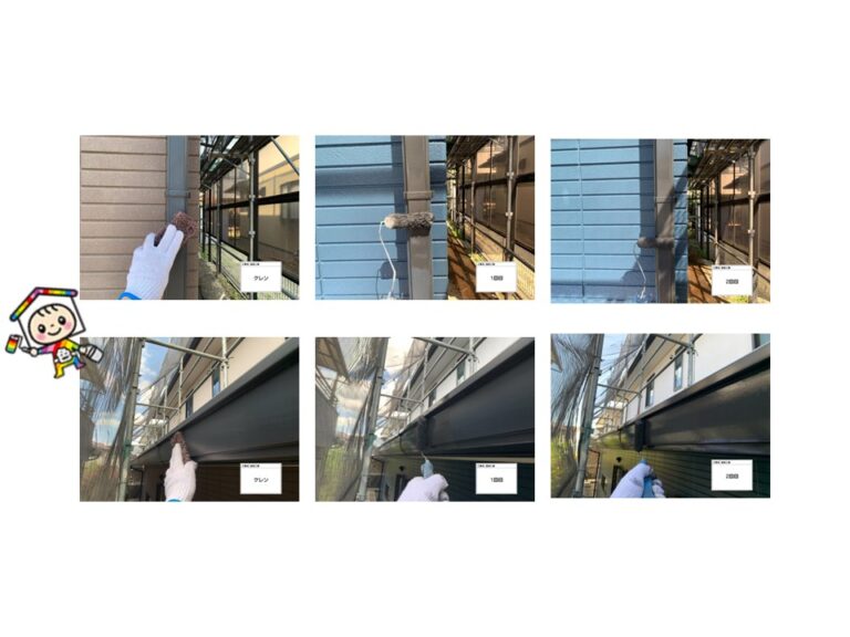 竪樋、軒樋も劣化してしまう前に塗装でメンテナンスを行います。