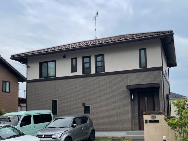 埼玉県東松山市野田｜外壁塗装｜Ｔ様邸｜アイアンバーグ・フォギーオレンジ仕上げ