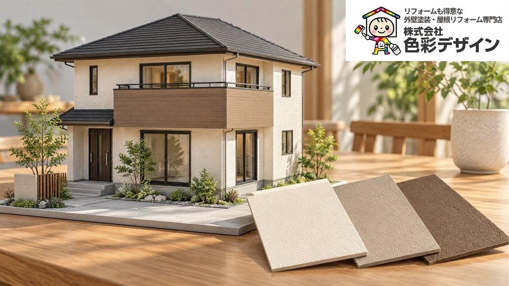 東松山市の外壁塗装で色選びに迷ったら？シミュレーション・色板・施工事例の比べ方