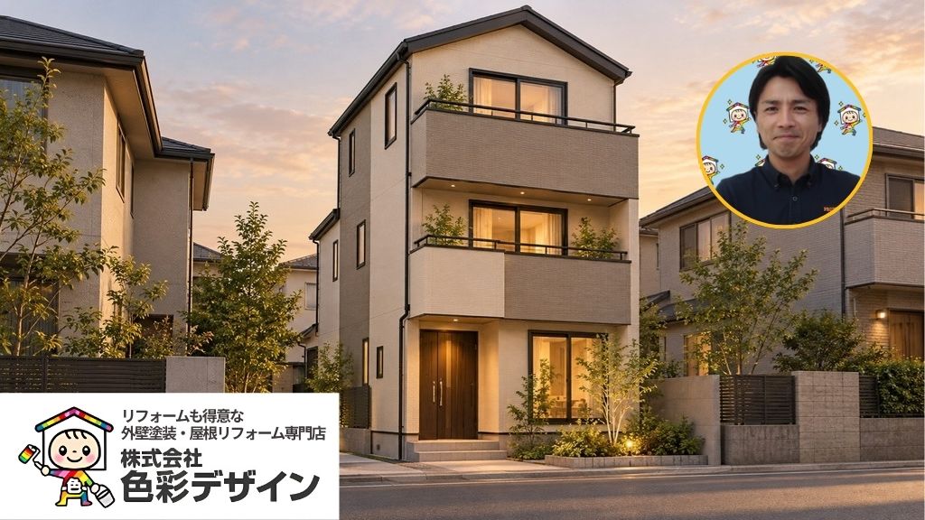 15坪・3階建ての外壁塗装費用は色彩デザインへ相談を