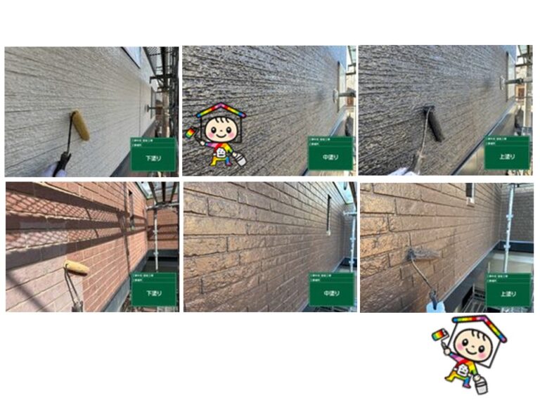 高圧洗浄をしっかりと行い、メーカー規定の3回塗りで技術と知識をもって仕上げました。高圧洗浄をしっかりと行い、メーカー規定の3回塗りで技術と知識をもって仕上げました