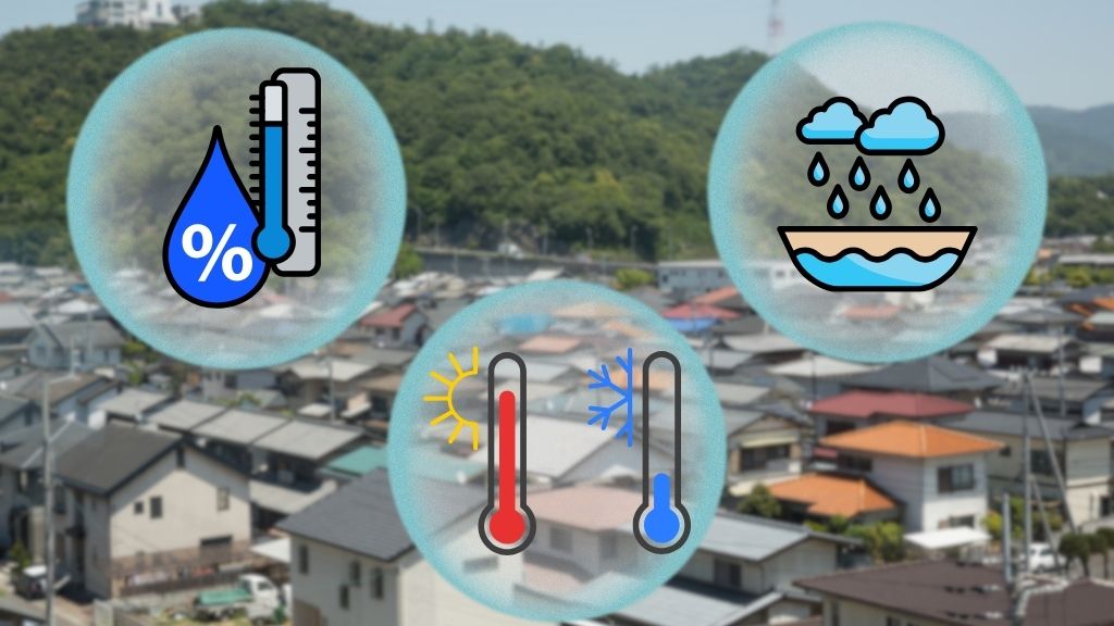 外壁劣化に影響する東松山市の地形と気候