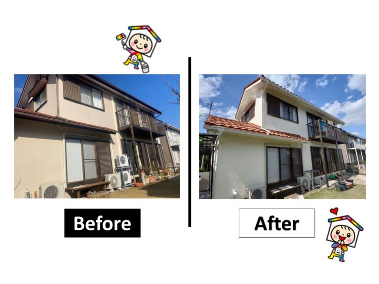 屋根の雰囲気が変わり、洋風な印象に変わりました。