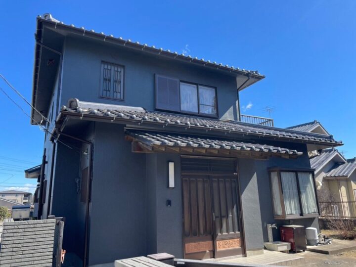 東松山市日吉町｜外壁塗装｜U様邸｜スレートグレー仕上げ