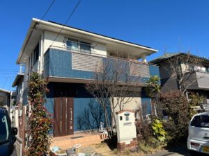 坂戸市にっさい花みず木｜外壁塗装・屋根塗装｜K様邸｜ブロークンホワイト・マウンテンブルー仕上げ