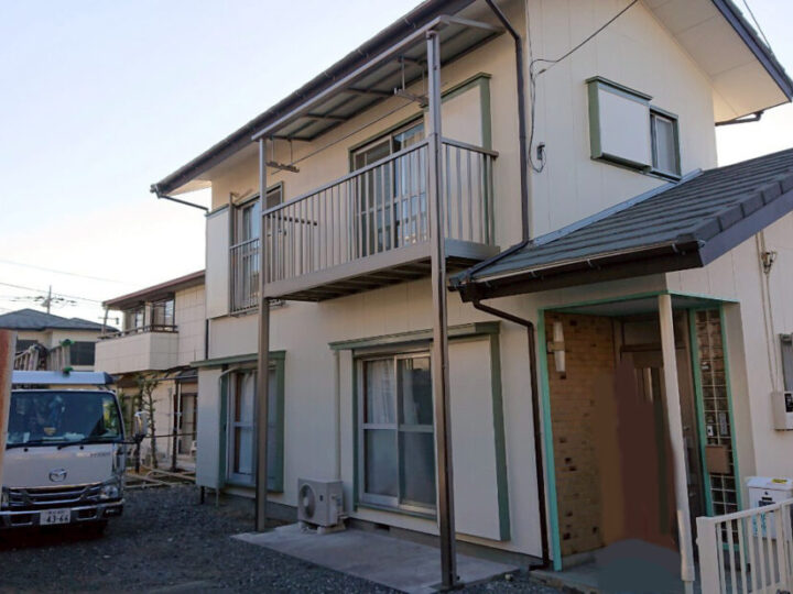 日高市中鹿山|ベランダ工事|LIXIL|掃出し部|手すり|O様邸