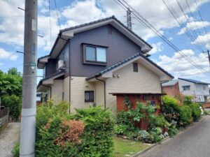 埼玉県飯能市川寺|外壁塗装・漆喰補修工事｜E様邸｜アイアンバーグ・メリーノ仕上げ
