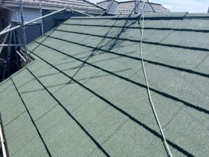 吉見町北吉見｜屋根リフォーム｜S様邸｜エコグラーニ・グリーン仕上げ