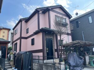 東松山市新宿町｜外壁塗装・屋根リフォーム｜A様邸｜オールドローズ・屋根エコグラー二