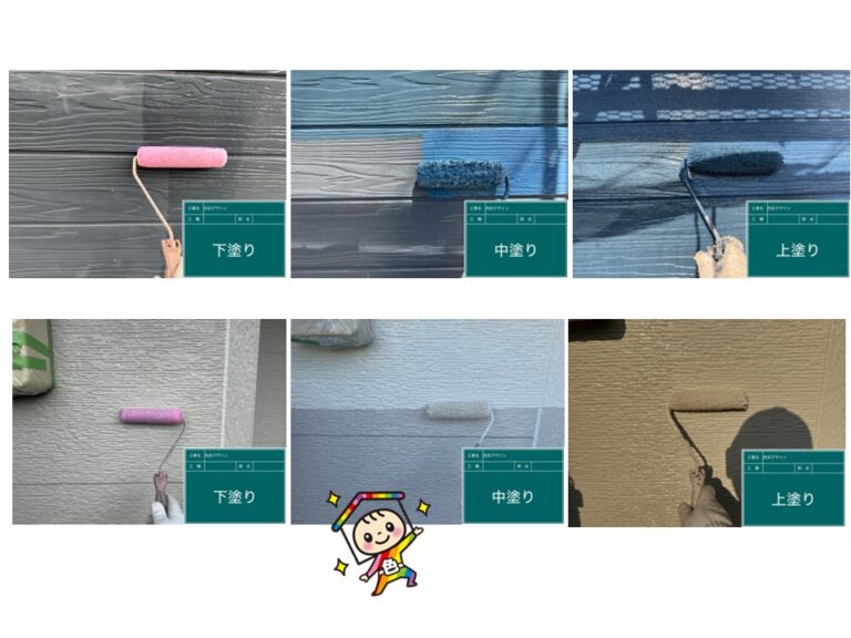 高圧洗浄をしっかり行い、メーカー規定の3回塗りで技術と知識を持って仕上げました。高圧洗浄をしっかり行い、メーカー規定の3回塗りで技術と知識を持って仕上げました。