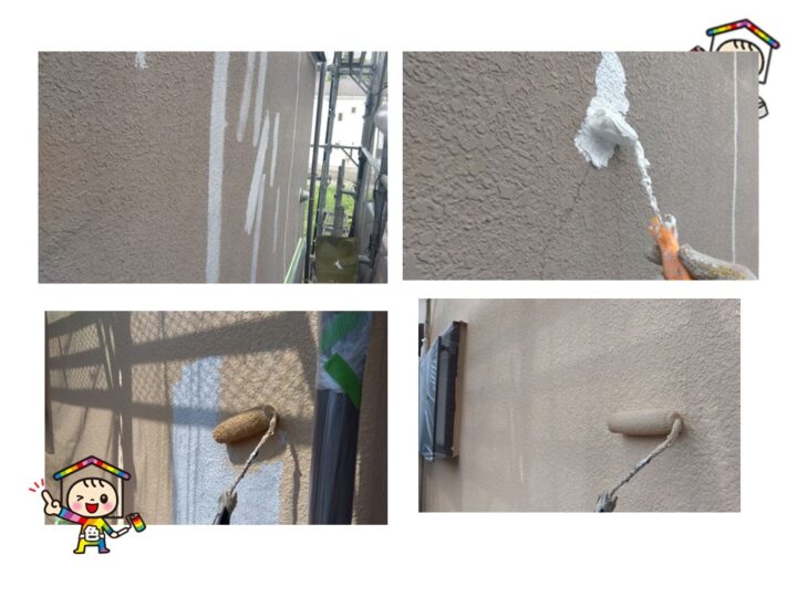 高圧洗浄をしっかり行い、メーカー規定の3回塗りで技術と知識を持って仕上げました。