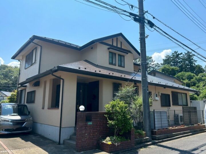 埼玉県飯能市永田台｜外壁塗装・屋根塗装｜T様邸｜ミッドビスケット・ラセットブラウン仕上げ