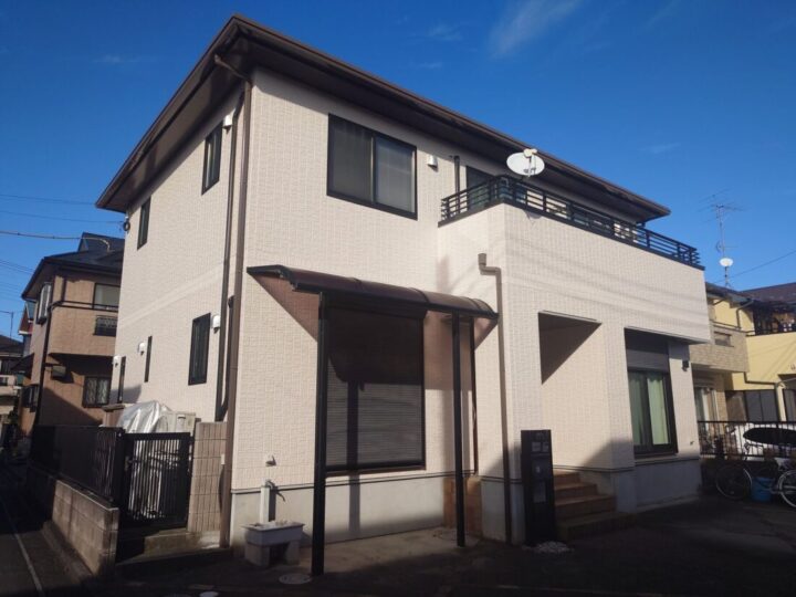 飯能市笠縫｜外壁塗装・屋根塗装｜M様邸｜フォギーオレンジ仕上げ