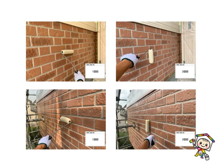 施工前と比べ艶がよみがえりました。