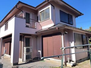 鳩山町松ヶ丘｜外壁塗装｜屋根塗装｜E様邸｜オールドローズ