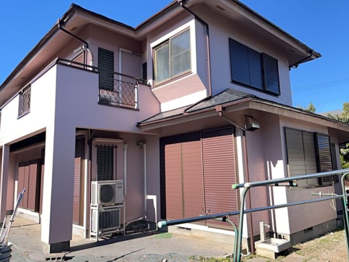 鳩山町松ヶ丘｜外壁塗装｜屋根塗装｜E様邸｜オールドローズ