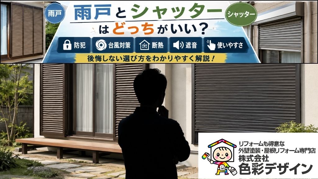 雨戸とシャッターはどっちがいい?防犯・台風・断熱で見る後悔しない選び方