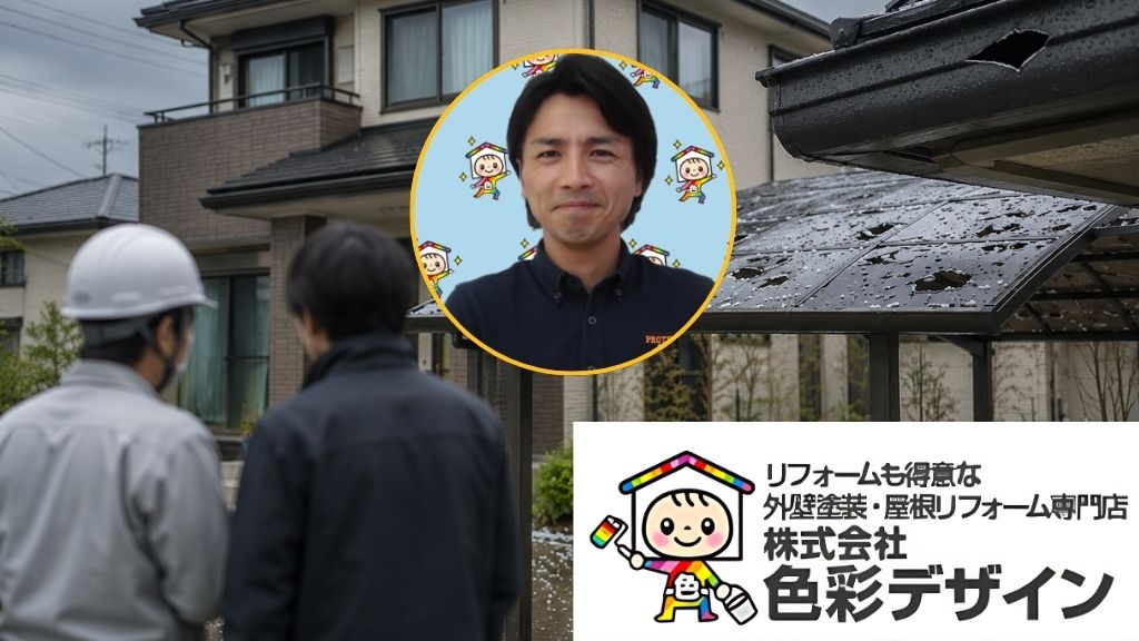 埼玉の雹被害は、色彩デザインへ早めにご相談ください
